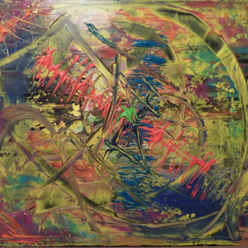 Painting titled "Genesis" by Eric Taboureau (Donekk), Original Artwork, Acrylic