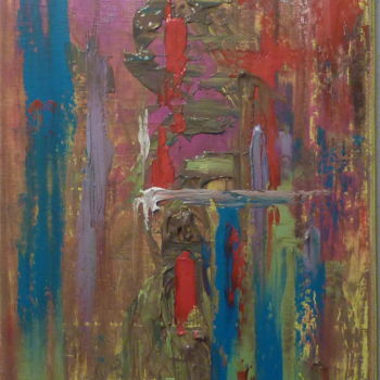Ζωγραφική με τίτλο "Sillage" από Eric Taboureau (Donekk), Αυθεντικά έργα τέχνης, Λάδι