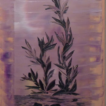 Peinture intitulée "Végétation sombre" par Eric Taboureau (Donekk), Œuvre d'art originale, Huile