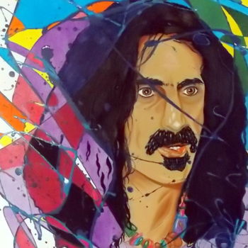 Картина под названием "Frank Zappa" - Tépaz, Подлинное произведение искусства