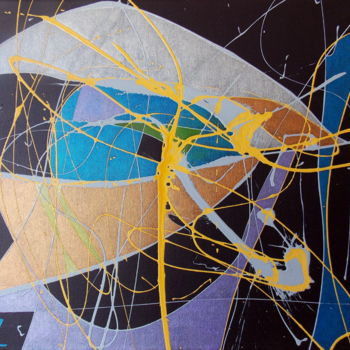 Painting titled "Eye in the sky" by Tépaz, Original Artwork