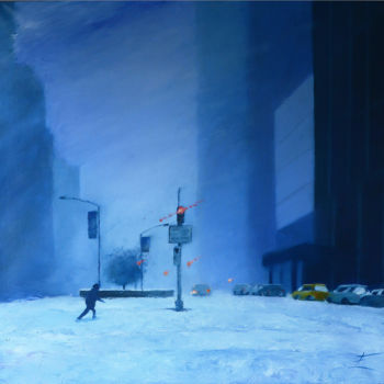 绘画 标题为“So bluesy” 由Eric Turlot Paintings, 原创艺术品, 油