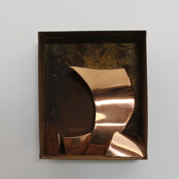 "copper box" başlıklı Heykel Eric Vialla (Tweak) tarafından, Orijinal sanat, Metaller
