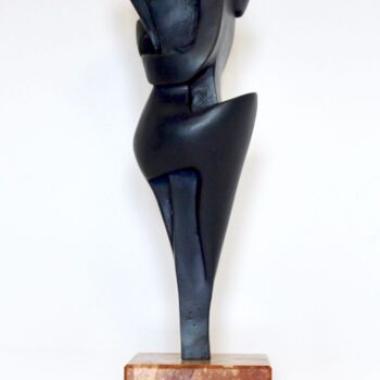 Sculpture titled "Le câlin bleu" by Eric Vialla (Tweak), Original Artwork, Bronze