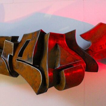 "Sculptweak One" başlıklı Heykel Eric Vialla (Tweak) tarafından, Orijinal sanat, Metaller