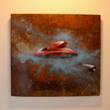 绘画 标题为“Spaceship” 由Eric Vialla (Tweak), 原创艺术品, 喷漆