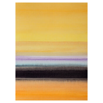 Painting titled "Composition colorée…" by Eric Winzenried, Original Artwork, Watercolor Mounted on Cardboard