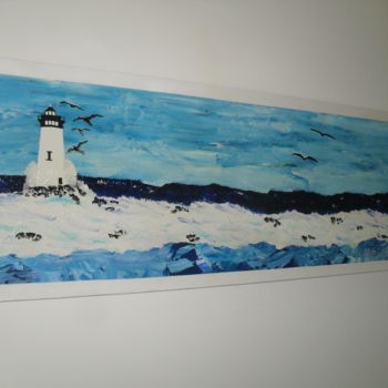 Painting titled "mon phare" by Zeg, Original Artwork