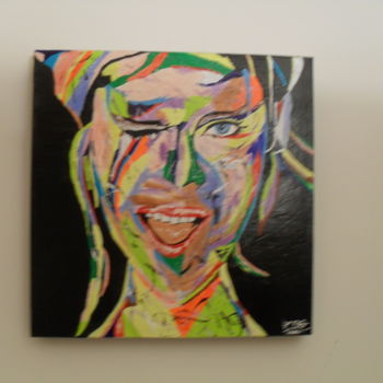 Painting titled "joie" by Zeg, Original Artwork, Acrylic