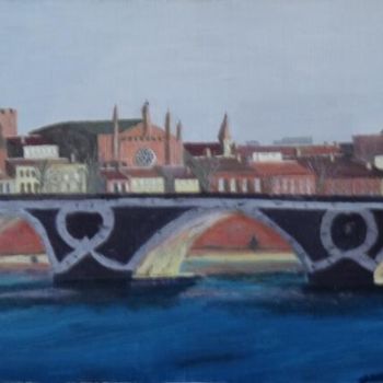 Painting titled "PONT DE TOULOUSE SU…" by Eric Altmeyer, Original Artwork