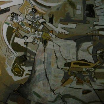 Peinture intitulée "Serie Aztec" par Ericamiga, Œuvre d'art originale, Huile