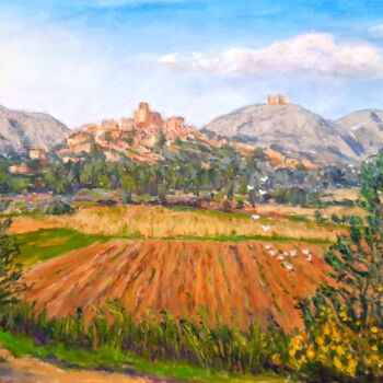 Картина под названием "View of Llabia" - Eric Delaval, Подлинное произведение искусства, Масло