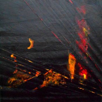 Painting titled "rouge-noir-2018-2.j…" by De, Original Artwork