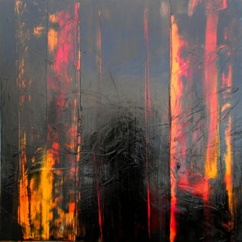 Peinture intitulée "abstraction 6 2020" par De, Œuvre d'art originale, Huile