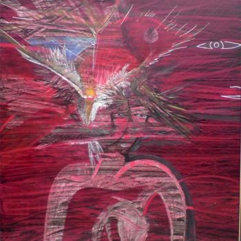 Arts numériques intitulée "rouge2 heart beatin…" par Eric Despretz, Œuvre d'art originale