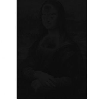 Artes digitais intitulada "black mona lisa" por Eric Gaussens, Obras de arte originais, Trabalho Digital 2D