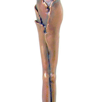 Sculpture titled "Fleur du soir" by Erich Kraft, Original Artwork, Bronze