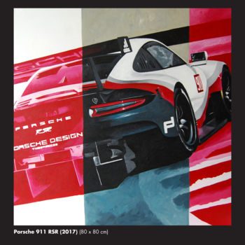 Painting titled "Porsche RSR.jpg" by Eric Hardy, Original Artwork, Acrylic
