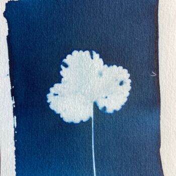 Photography titled "cyanotype feuille" by Erick Philippe (eikioo), Original Artwork, Non Manipulated Photography