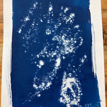 Photography titled "cyanotype poussière…" by Erick Philippe (eikioo), Original Artwork, Non Manipulated Photography