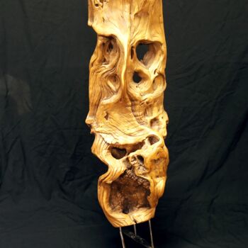 Sculpture titled "Relique" by Eric Rodriguez Sculpture, Original Artwork, Wood
