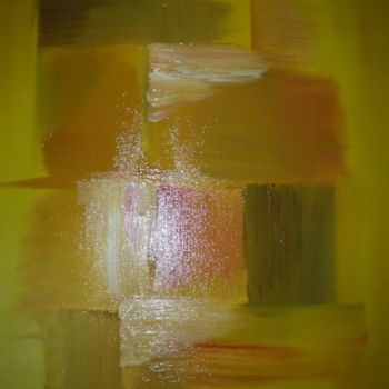 Painting titled "effet jaune 3" by Eric Sabatier, Original Artwork