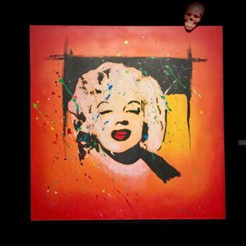 Pintura intitulada "Marilyne" por Eric Vogel, Obras de arte originais, Acrílico