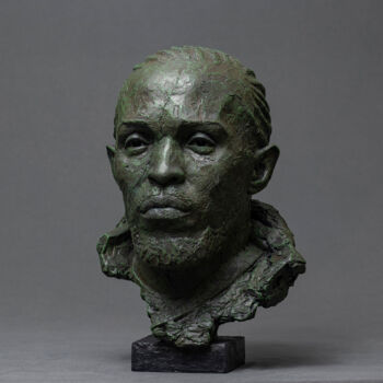 Rzeźba zatytułowany „Omar” autorstwa Erik Ebeling, Oryginalna praca, Glina