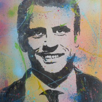 Ζωγραφική με τίτλο "Emanuel Macron, fre…" από Erik Hils, Αυθεντικά έργα τέχνης