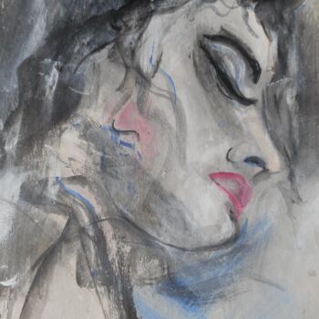 Painting titled "Amy, Callas, diva,.…" by Erik Hils, Original Artwork