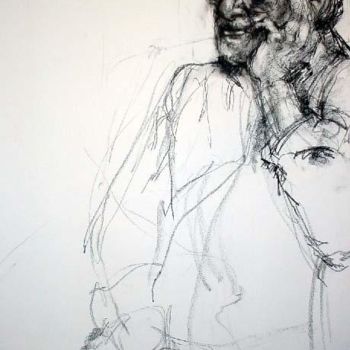 Drawing titled "Jerome Witkin" by Erin Kritzer, Original Artwork
