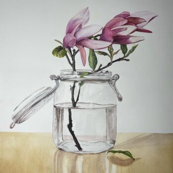 "Magnolias." başlıklı Tablo Erkin Yılmaz tarafından, Orijinal sanat, Suluboya