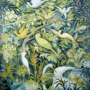 Pintura intitulada "Amazonia - 1" por Erna Antunes - ( Erna Y ), Obras de arte originais