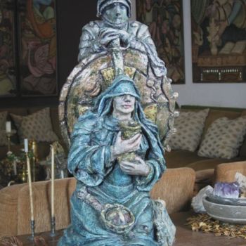 Sculpture intitulée "Escultura em Faianç…" par Erna Antunes - ( Erna Y ), Œuvre d'art originale