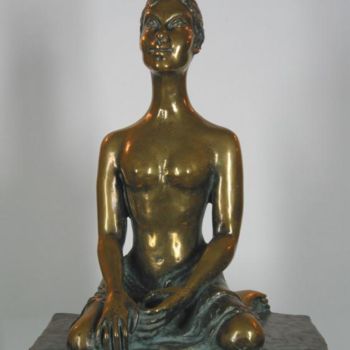 Scultura intitolato "Escultura em bronze" da Erna Antunes - ( Erna Y ), Opera d'arte originale