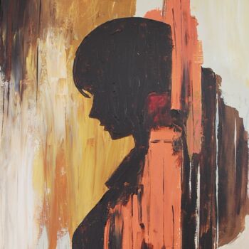 Malarstwo zatytułowany „Mujer al trasluz de…” autorstwa Ernest Carneado Ferreri, Oryginalna praca, Akryl Zamontowany na Drew…