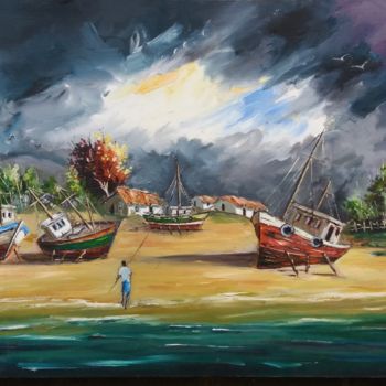 Pintura titulada "20171015-122544-1.j…" por Ernesto Duarte, Obra de arte original, Oleo Montado en Panel de madera