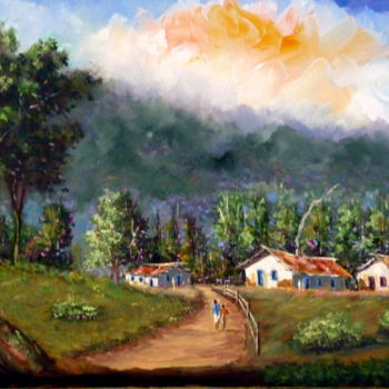 Pintura intitulada "caminho-de-casa-2.j…" por Ernesto Duarte, Obras de arte originais