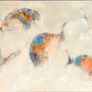 Картина под названием "FISHES II" - Ernesto Larrarte Parrondo, Подлинное произведение искусства, Масло Установлен на Деревян…