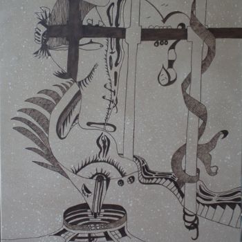 Painting titled "Prison" by Erol Yıldırım, Original Artwork, Other