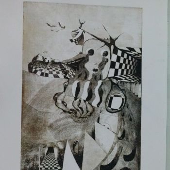 Printmaking titled "No name" by Erol Yıldırım, Original Artwork, Engraving