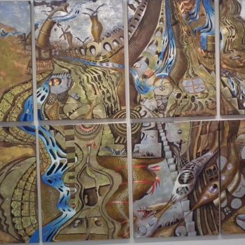 "su akar yolunu bulu…" başlıklı Tablo Erol Yıldırım tarafından, Orijinal sanat