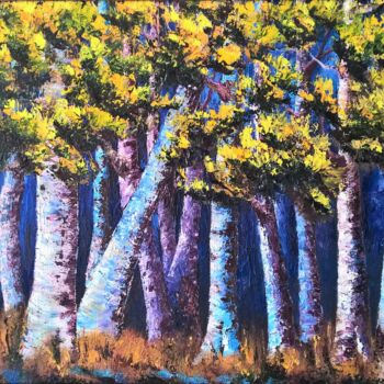 Pintura intitulada "Ağaçlar-1.jpg" por Ertuğrul Erentürk, Obras de arte originais, Óleo