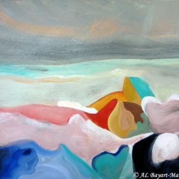 Картина под названием "Terre Air Mer" - Ervalena, Подлинное произведение искусства, Масло