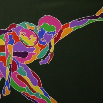 Painting titled "danza armonica" by Erwin Esquivel C, Original Artwork