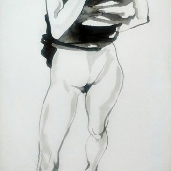 Pintura titulada "pose de caderas" por Erwin Esquivel C, Obra de arte original