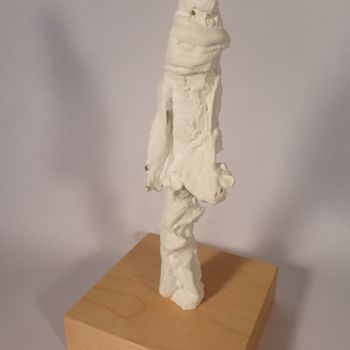 Sculptuur getiteld "Figur V" door Erwin Bruegger, Origineel Kunstwerk, Gips