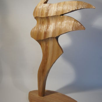 Skulptur mit dem Titel "Der Tänzer" von Erwin Bruegger, Original-Kunstwerk, Holz
