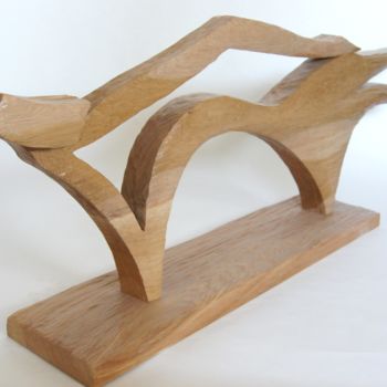 Sculpture titled "Dolce vita" by Erwin Bruegger, Original Artwork, Wood