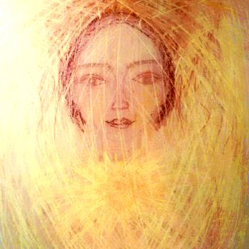 Dessin intitulée "Sunlight" par Erzsébet Engi, Œuvre d'art originale, Craie